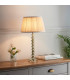 Adelie & Freya Base & Shade Table Lamp Grey Green Tinted Crystal Glass & Oyster Silk-2