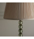 Adelie & Freya Base & Shade Table Lamp Grey Green Tinted Crystal Glass & Oyster Silk-6