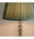 Adelie & Freya Base & Shade Table Lamp Grey Green Tinted Crystal Glass & Fir Silk-5