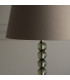 Adelie & Cici Base & Shade Table Lamp Grey Green Tinted Crystal Glass & Grey Fabric-6