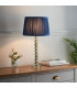 Adelie & Wentworth Base & Shade Table Lamp Grey Green Tinted Crystal Glass & Midnight Blue Silk-2
