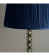 Adelie & Wentworth Base & Shade Table Lamp Grey Green Tinted Crystal Glass & Midnight Blue Silk-6