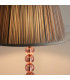 Adelie & Freya Base & Shade Table Lamp Blush Crystal Glass & Charcoal Grey Silk-5