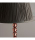 Adelie & Freya Base & Shade Table Lamp Blush Crystal Glass & Charcoal Grey Silk-6