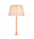 Adelie & Freya Base & Shade Table Lamp Blush Crystal Glass & Dusky Pink Silk-1