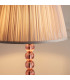 Adelie & Freya Base & Shade Table Lamp Blush Crystal Glass & Dusky Pink Silk-5