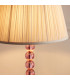 Adelie & Freya Base & Shade Table Lamp Blush Crystal Glass & Oyster Silk-5