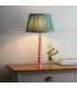 Adelie & Freya Base & Shade Table Lamp Blush Crystal Glass & Fir Silk-2
