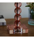 Adelie & Freya Base & Shade Table Lamp Blush Crystal Glass & Fir Silk-4