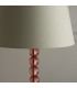 Adelie & Cici Base & Shade Table Lamp Blush Crystal Glass & Ivory Fabric-6