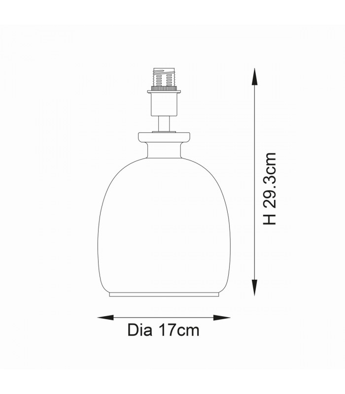 Lyra Base Only Table Lamp Textured Glass-10