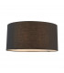 Cylinder Straight Sided Cylinder Shade Black Fabric-1