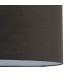 Cylinder Straight Sided Cylinder Shade Black Fabric-3