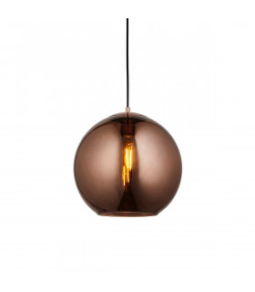 Boli Dome Ceiling Pendant Copper Mirrored Glass-1