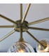 Allegra 8 Light Multi Arm Glass Shade Ceiling Pendant Antique Brass-6