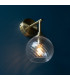 Allegra Glass Shade Wall Lamp with Shade Antique Brass-2
