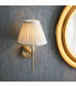 Rennes & Carla Wall Lamp with Shade Antique Brass Plate & Cream Fabric-3