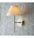 Rennes & Chatsworth Wall Lamp with Shade Bright Nickel Plate & Ivory Silk-2