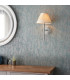 Rennes & Chatsworth Wall Lamp with Shade Bright Nickel Plate & Ivory Silk-5