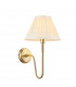 Rouen & Chatsworth Wall Lamp with Shade Antique Brass Plate & Ivory Silk-1