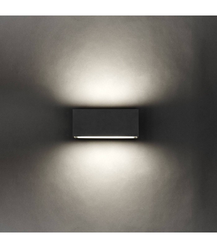 LED Outdoor Up / Down Wall Light Urban grey IP65 - 3