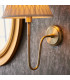 Rouen & Chatsworth Wall Lamp with Shade Antique Brass Plate & Ivory Silk-6
