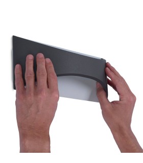 LED Outdoor Up Down Wall Light Urban Grey IP65 - 2