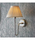 Rouen & Chatsworth Wall Lamp with Shade Bright Nickel Plate & Ivory Silk-2