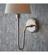 Rouen & Chatsworth Wall Lamp with Shade Bright Nickel Plate & Ivory Silk-8