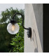 Eldon Globe Wall Lamp Textured Black IP44-5