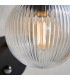 Eldon Globe Wall Lamp Textured Black IP44-6