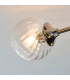 Allegra 6 Light Multi Arm Glass Shade Semi Flush Ceiling Lamp Bright Nickel-7