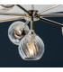 Allegra 8 Light Multi Arm Glass Shade Ceiling Pendant Bright Nickel-4
