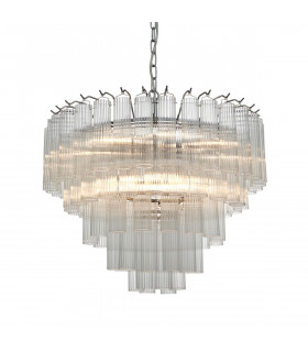 Toulouse 12 Light Multi Arm Lamp Ceiling Pendant Bright Nickel-1
