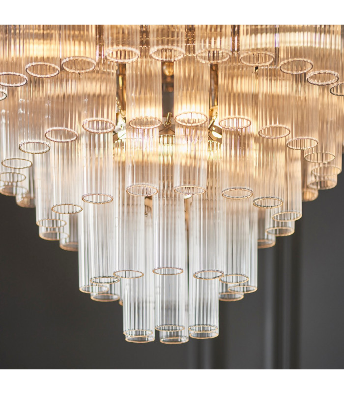 Toulouse 12 Light Multi Arm Lamp Ceiling Pendant Bright Nickel-6