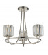Berenice 3 Light Multi Arm Glass Semi Flush Ceiling Lamp Bright Nickel-8