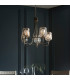 Berenice 5 Light Multi Arm Glass Ceiling Pendant Bright Nickel-2