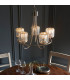 Berenice 5 Light Multi Arm Glass Ceiling Pendant Bright Nickel-4