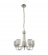 Berenice 5 Light Multi Arm Glass Ceiling Pendant Bright Nickel-8