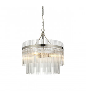 Marietta 3 Light Multi Arm Lamp Ceiling Pendant Bright Nickel-1