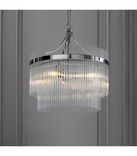 Marietta 3 Light Multi Arm Lamp Ceiling Pendant Bright Nickel-2