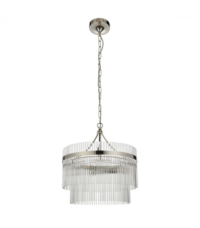 Marietta 3 Light Multi Arm Lamp Ceiling Pendant Bright Nickel-8