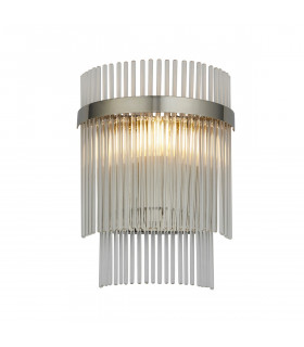 Marietta Glass Shade Wall Lamp Bright Nickel-1