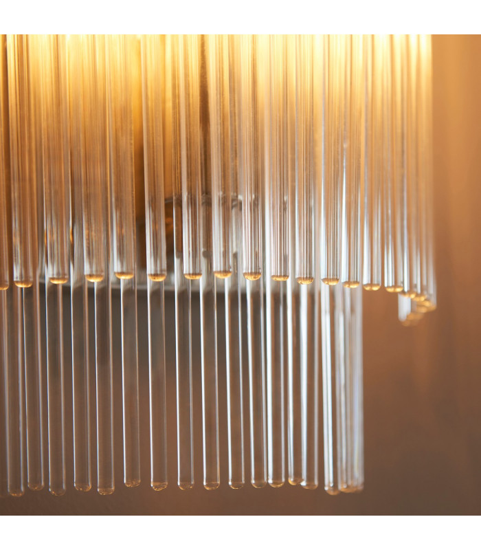 Marietta Glass Shade Wall Lamp Bright Nickel-5