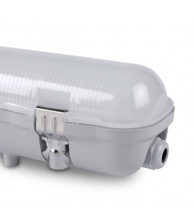 LED Small Outdoor Ceiling Light Grey IP65 - 2