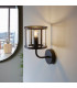 Hopton Glass Shade Wall Lamp Matt Black-3