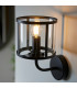Hopton Glass Shade Wall Lamp Matt Black-6