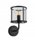 Hopton Glass Shade Wall Lamp Matt Black-8