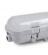 LED Small Outdoor Ceiling Light Grey IP65 - 3