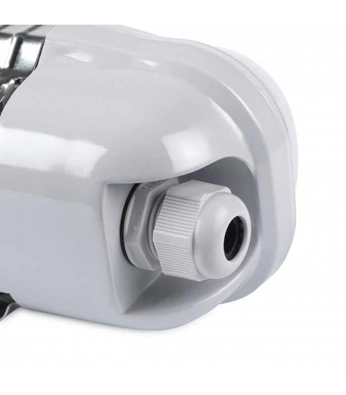 LED Small Outdoor Ceiling Light Grey IP65 - 4